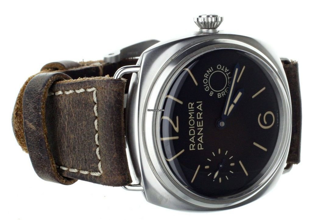 IMG_9081 Panerai Radiomir 8 Days Mens watch Unisex Manual winding Steel PAM992 Replica 5