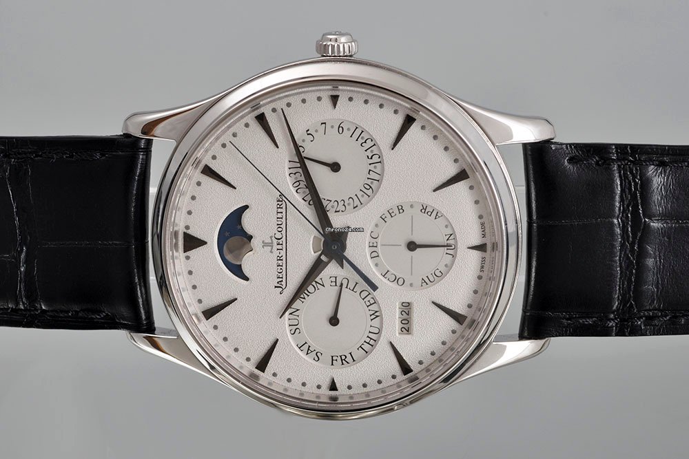 IMG_9081 Jaeger-LeCoultre Master Ultra Thin Perpetual Automatic White gold 176.3.21.S Replica 5