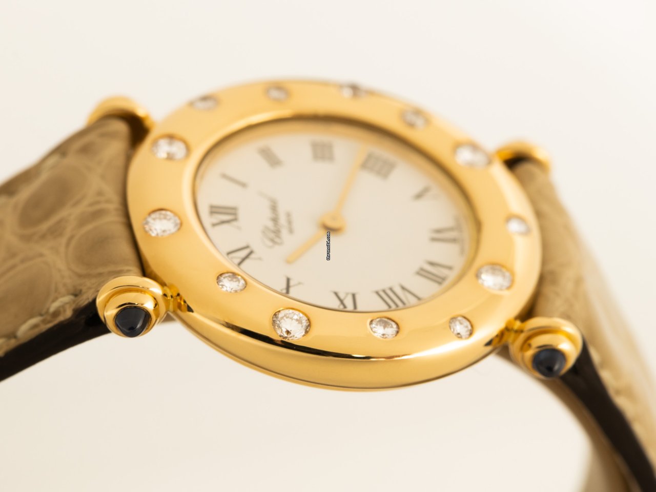 IMG_9081 Chopard Classic Womens watch Quartz Yellow gold 13 6129-23 Replica 5