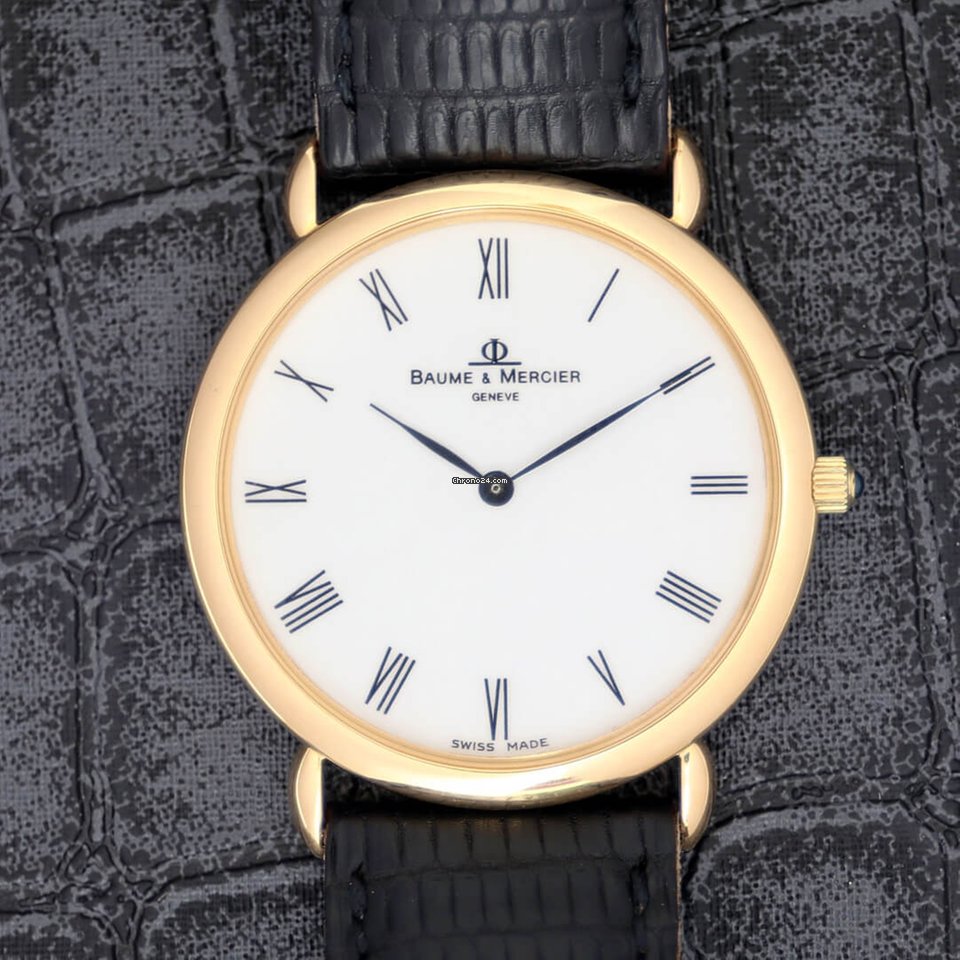 IMG_9081 Baume & Mercier Classima Mens watch Unisex Quartz Yellow gold 15606 Replica 5