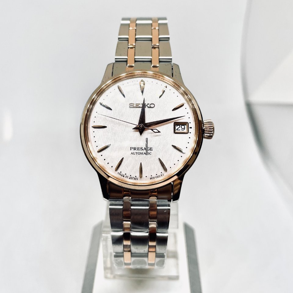 IMG_9081 Seiko Presage Womens watch Automatic Gold Steel SRPF54 Replica 5