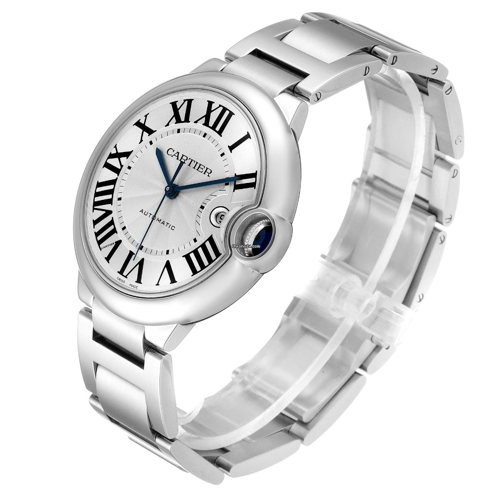 IMG_9081 Cartier Ballon Bleu 42mm Mens watch Unisex Automatic Steel W69012Z4 Replica 5
