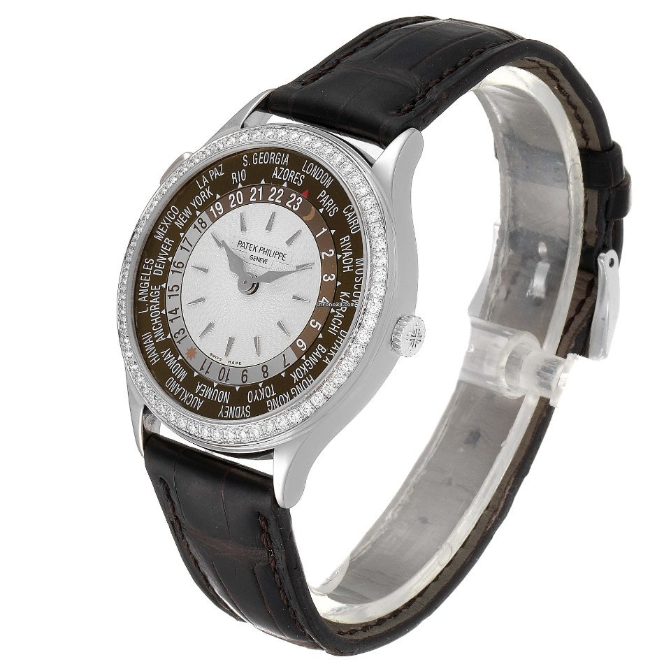Patek Philippe World Time Mens watch Unisex Automatic White gold 7130G Replica 5