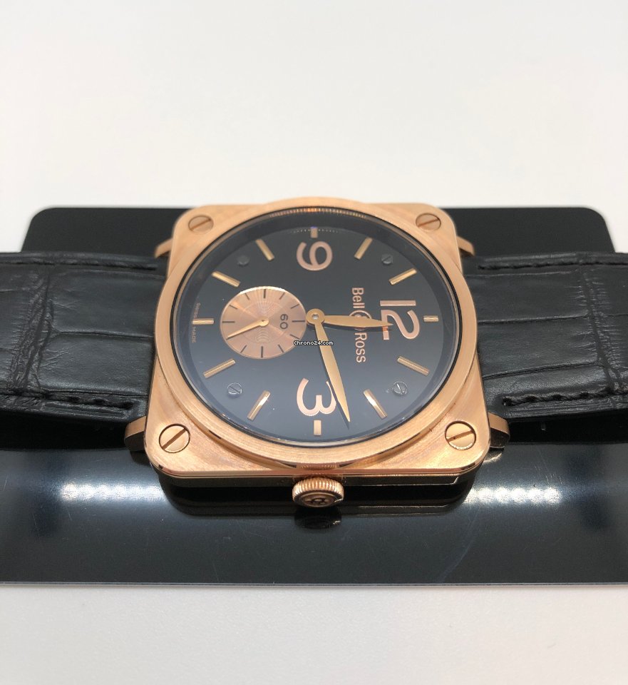 Bell & Ross BR S Mens watch Unisex Manual winding Rose gold BRS-70-R Replica 5