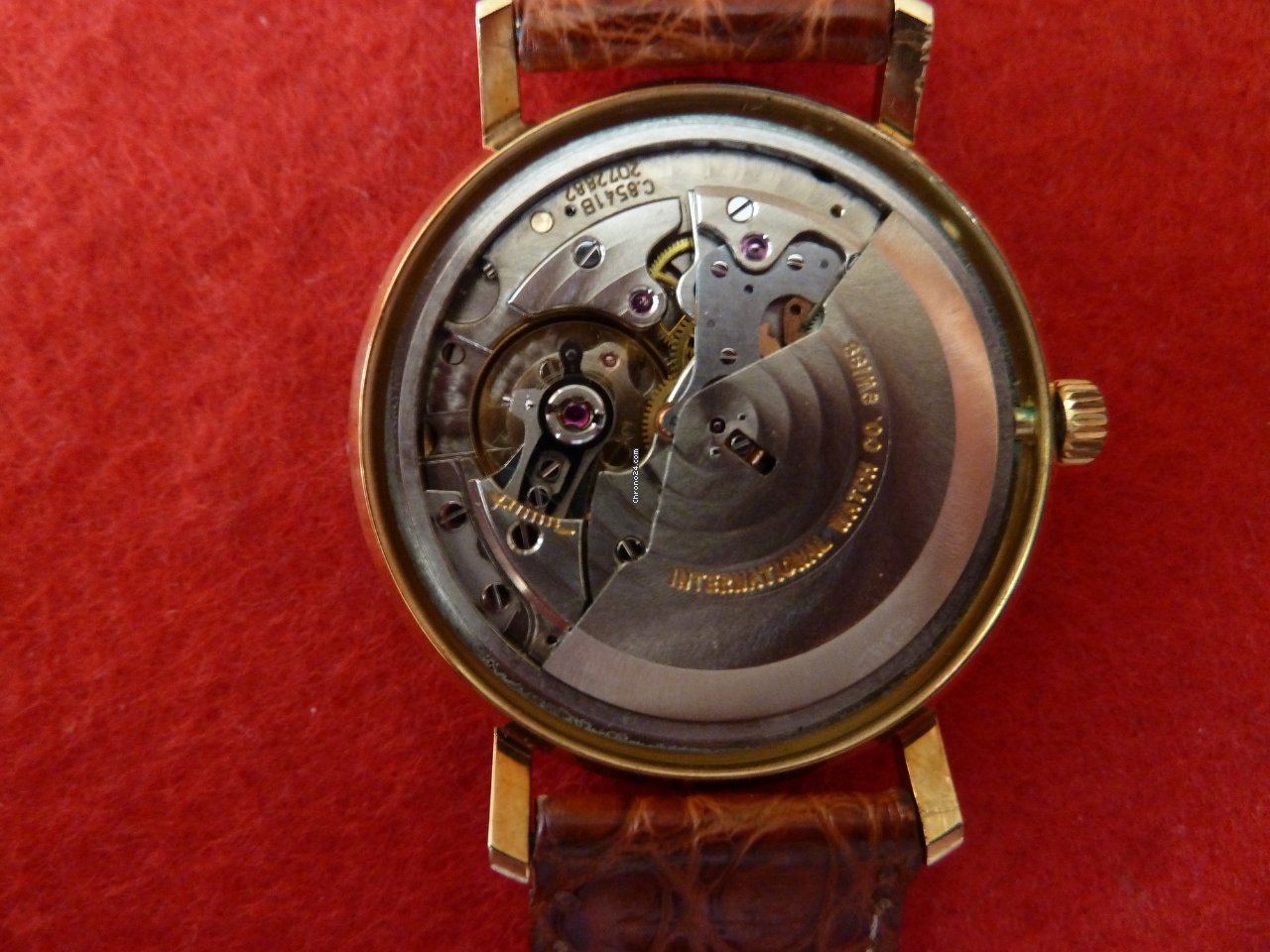 IMG_9081 IWC Mens watch Unisex Automatic Yellow gold 1818 Replica 5