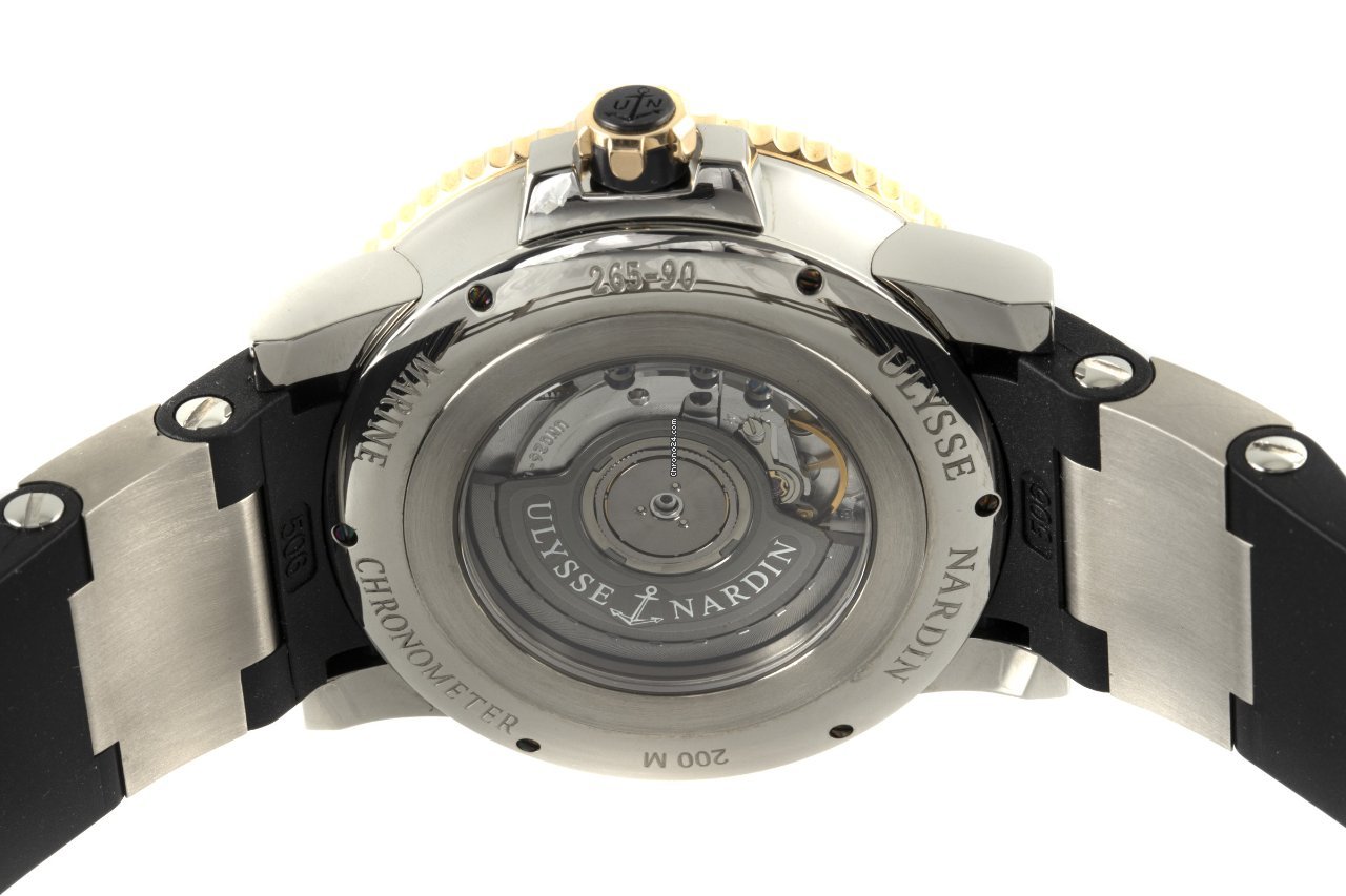 Ulysse Nardin Maxi Marine Diver Mens watch Unisex Automatic Gold Steel 265-90 Replica 5
