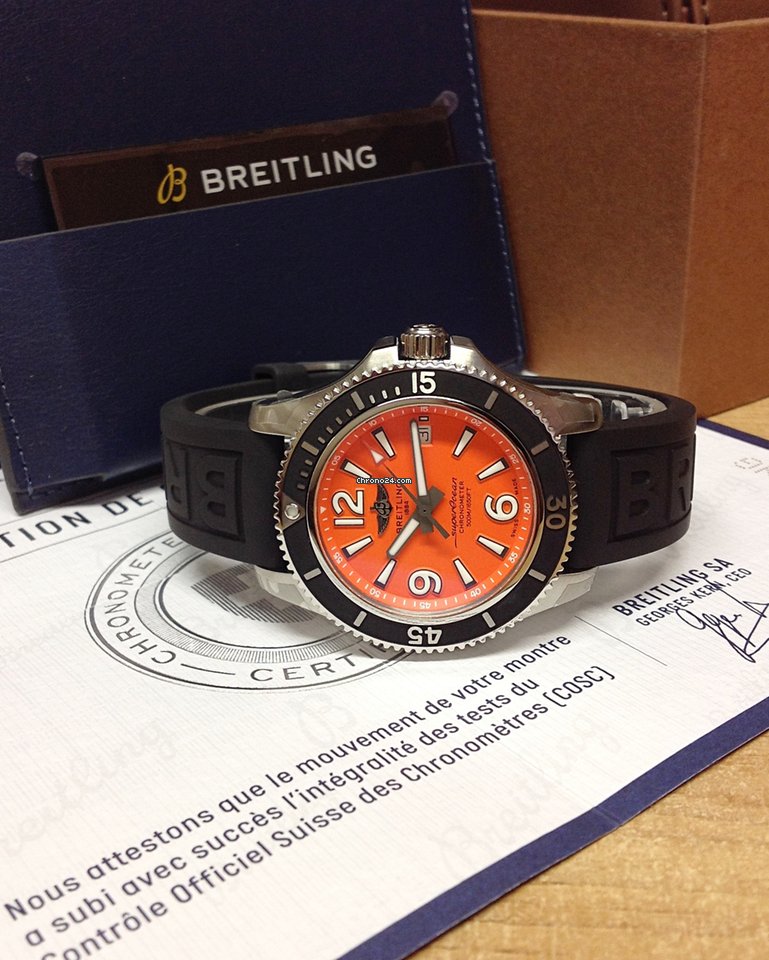IMG_9081 Breitling Superocean 42 Mens watch Unisex Automatic Steel A17366D71O1S2 Replica 5