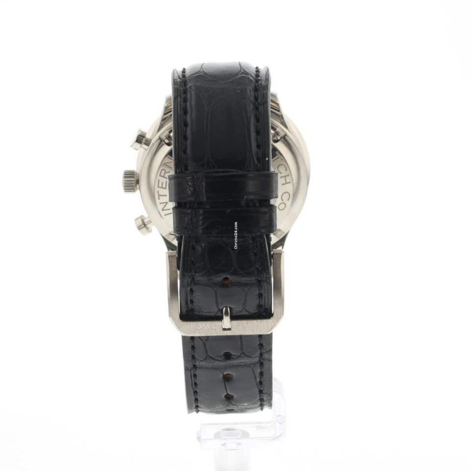 IMG_9081 IWC Portuguese Chronograph Mens watch Unisex Automatic White gold IW371473 Replica 5