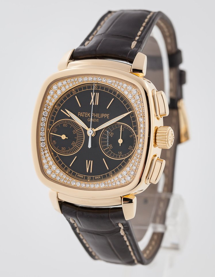 IMG_9081 Patek Philippe Chronograph Womens watch Manual winding Rose gold 7071R-010 Replica 5