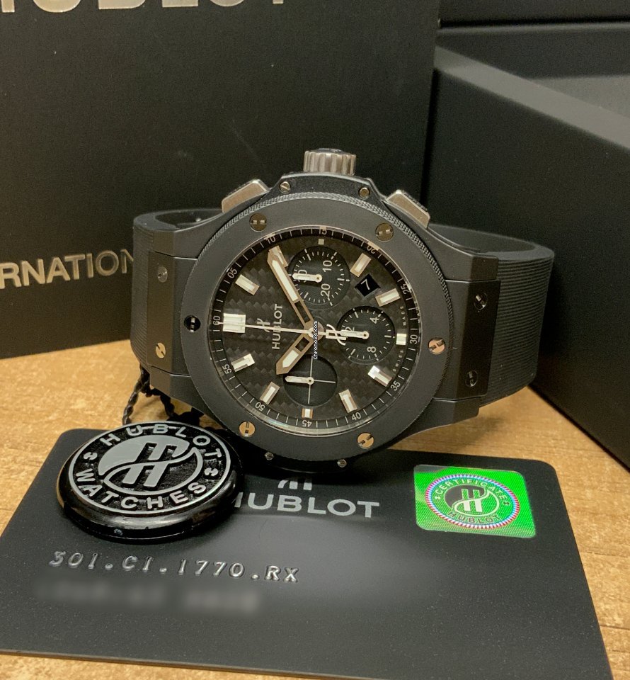 IMG_9081 Hublot Big Bang 44 mm Mens watch Unisex Automatic Ceramic 301.CI.1770.RX Replica 5