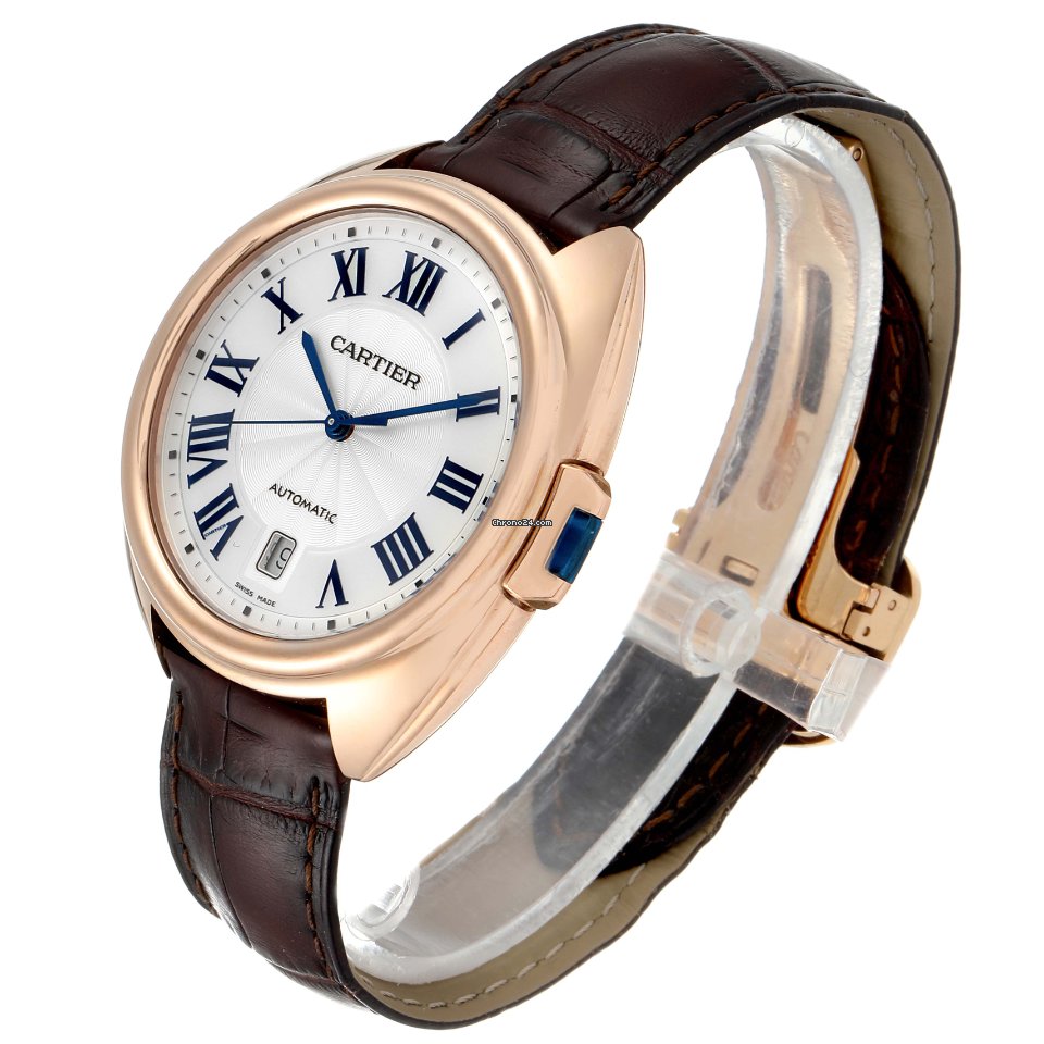 IMG_9081 Cartier Cle de Cartier Mens watch Unisex Automatic Rose gold WGCL0004 Replica 5