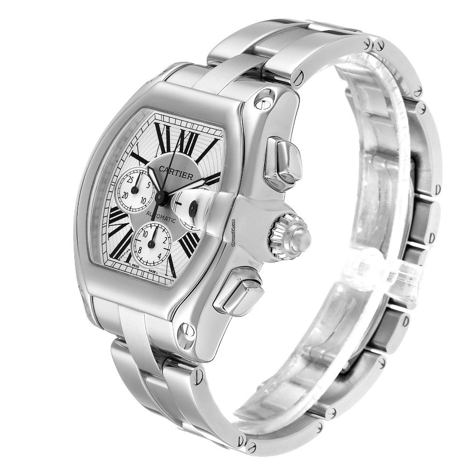 Cartier Roadster Mens watch Unisex Automatic Steel W62019X6 Replica 5