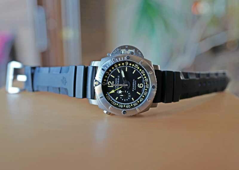 IMG_9081 Panerai Luminor Submersible 1950 Depth Gauge Automatic PAM 193 Replica 5