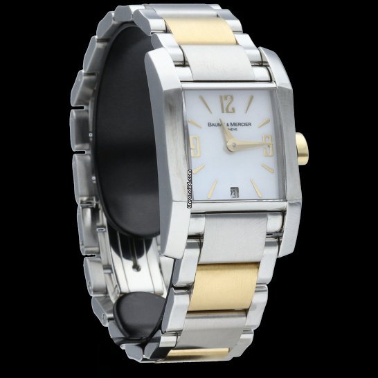 IMG_9081 Baume & Mercier Hampton Womens watch Quartz Gold Steel M0A08600 Replica 5