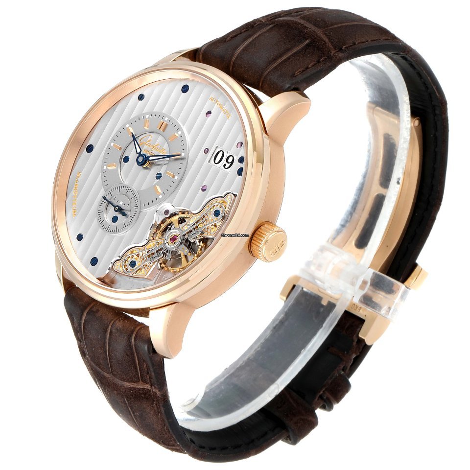 IMG_9081 Glashutte Original PanoMaticInverse Mens watch Unisex Automatic Rose gold 1-91-02-01-05-30 Replica 5