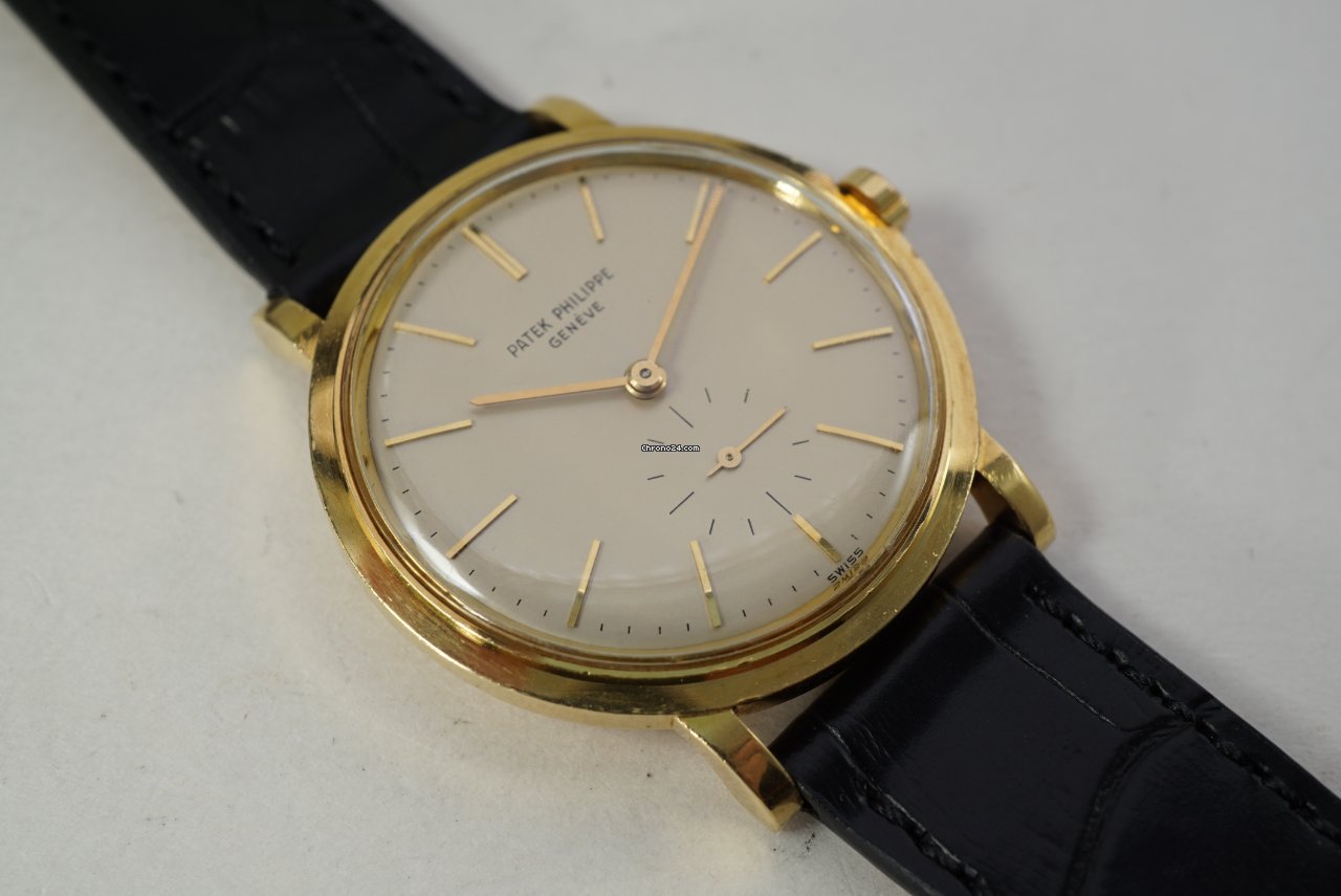 IMG_9081 Patek Philippe Calatrava Mens watch Unisex Automatic Yellow gold 3429 Replica 5