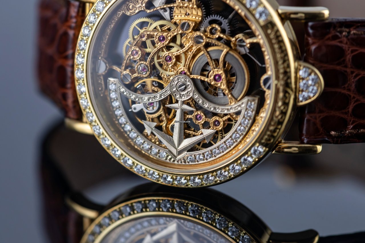 IMG_9081 Ulysse Nardin Mens watch Unisex Automatic Yellow gold 141 28 Replica 5