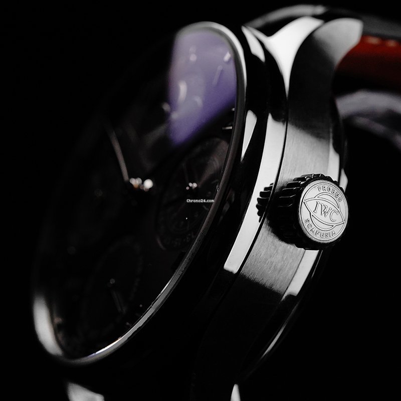 IMG_9081 IWC Portuguese Perpetual Calendar Mens watch Unisex Automatic White gold IW502218 Replica 5