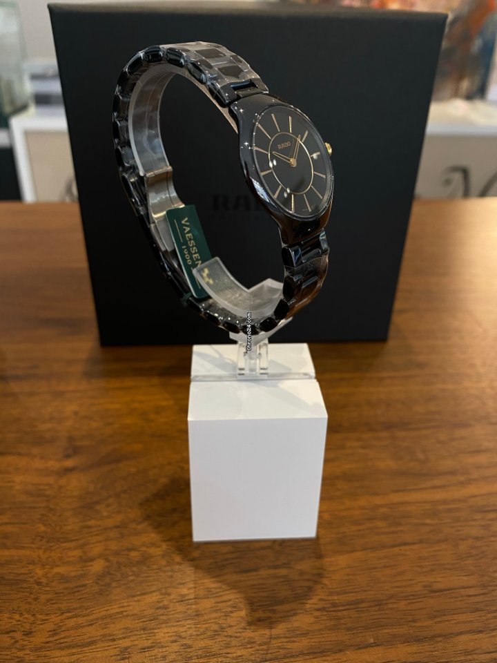 IMG_9081 Rado True Thinline Womens watch Quartz Ceramic R27742152 Replica 5