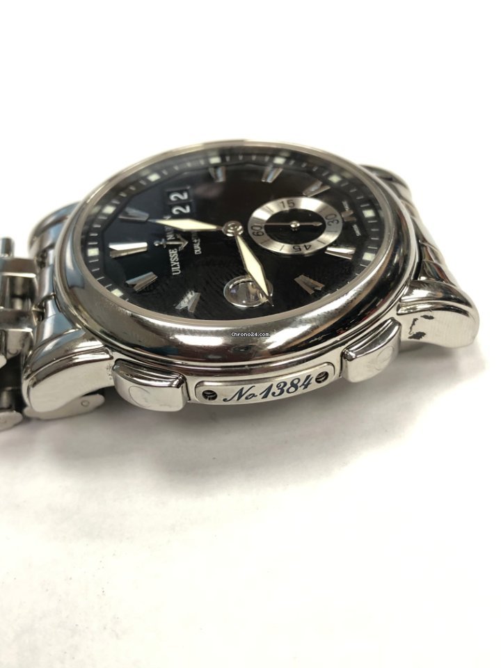 IMG_9081 Ulysse Nardin Dual Time Mens watch Unisex Automatic Steel 243-55-7 92 Replica 5