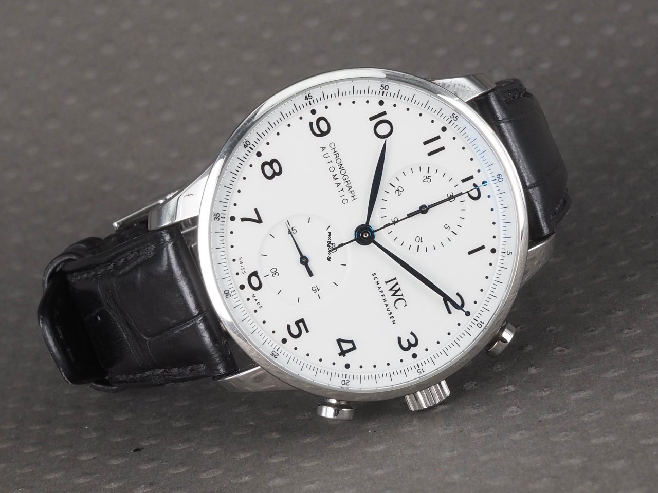 IMG_9081 IWC Portuguese Chronograph Mens watch Unisex Automatic Steel IW371602 Replica 5