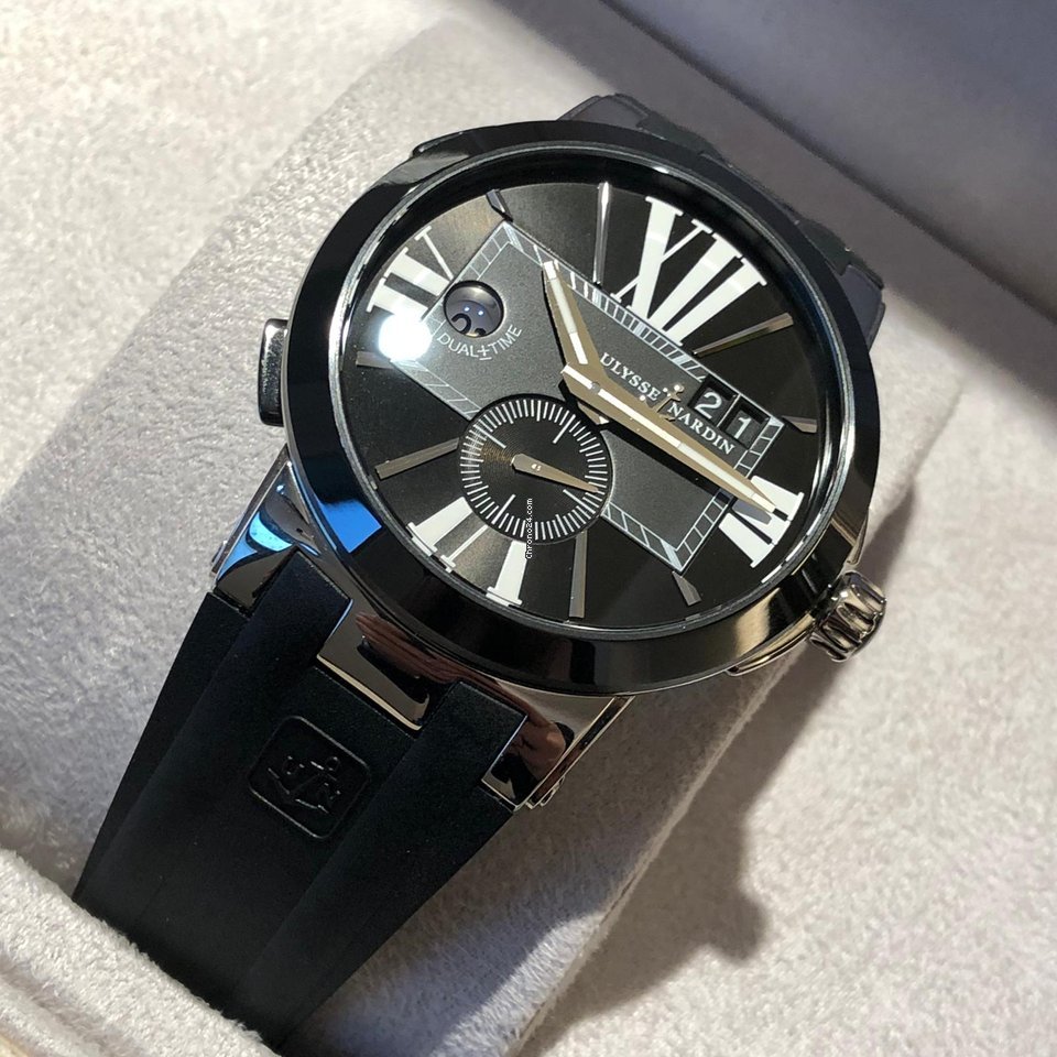 IMG_9081 Ulysse Nardin Executive Dual Time Mens watch Unisex Automatic Steel 243-00 421 Replica 5