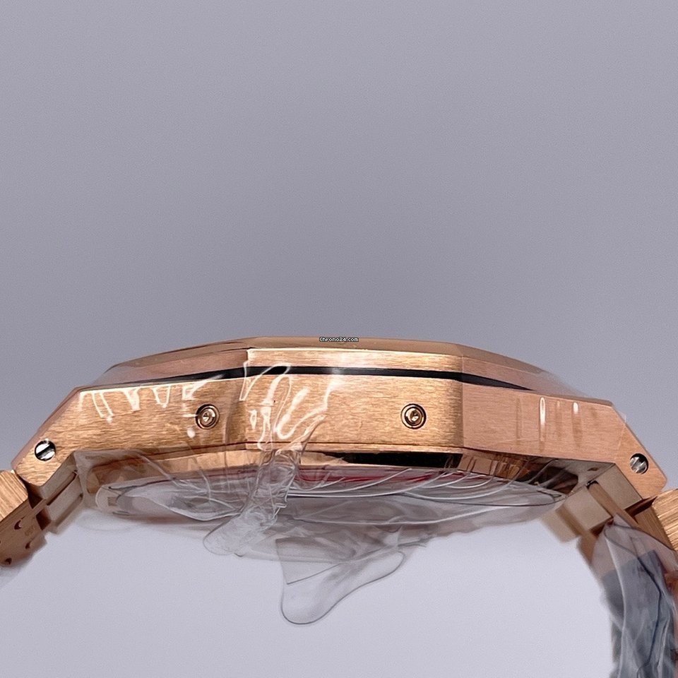 IMG_9081 Audemars Piguet Royal Oak Mens watch Unisex Manual winding Rose gold 26603OR.OO.D092CR.01 Replica 5