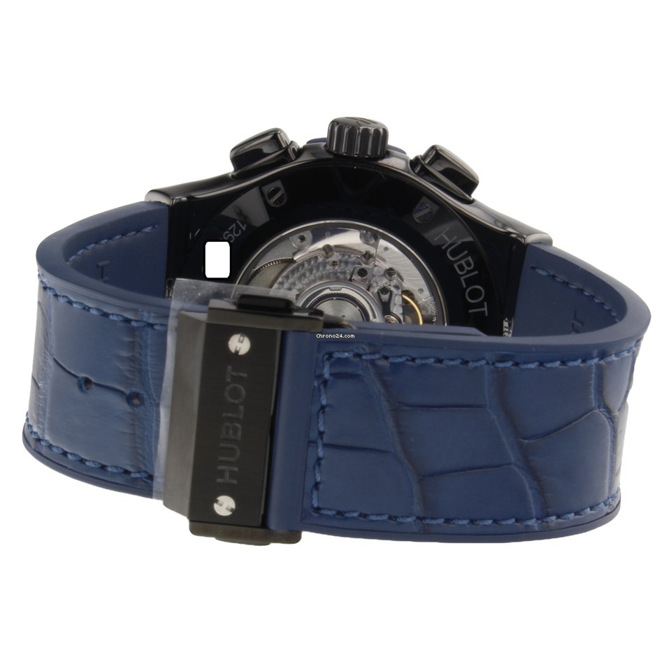 IMG_9081 Hublot Classic Fusion Blue Mens watch Unisex Automatic Ceramic 521CM7170LR Replica 5