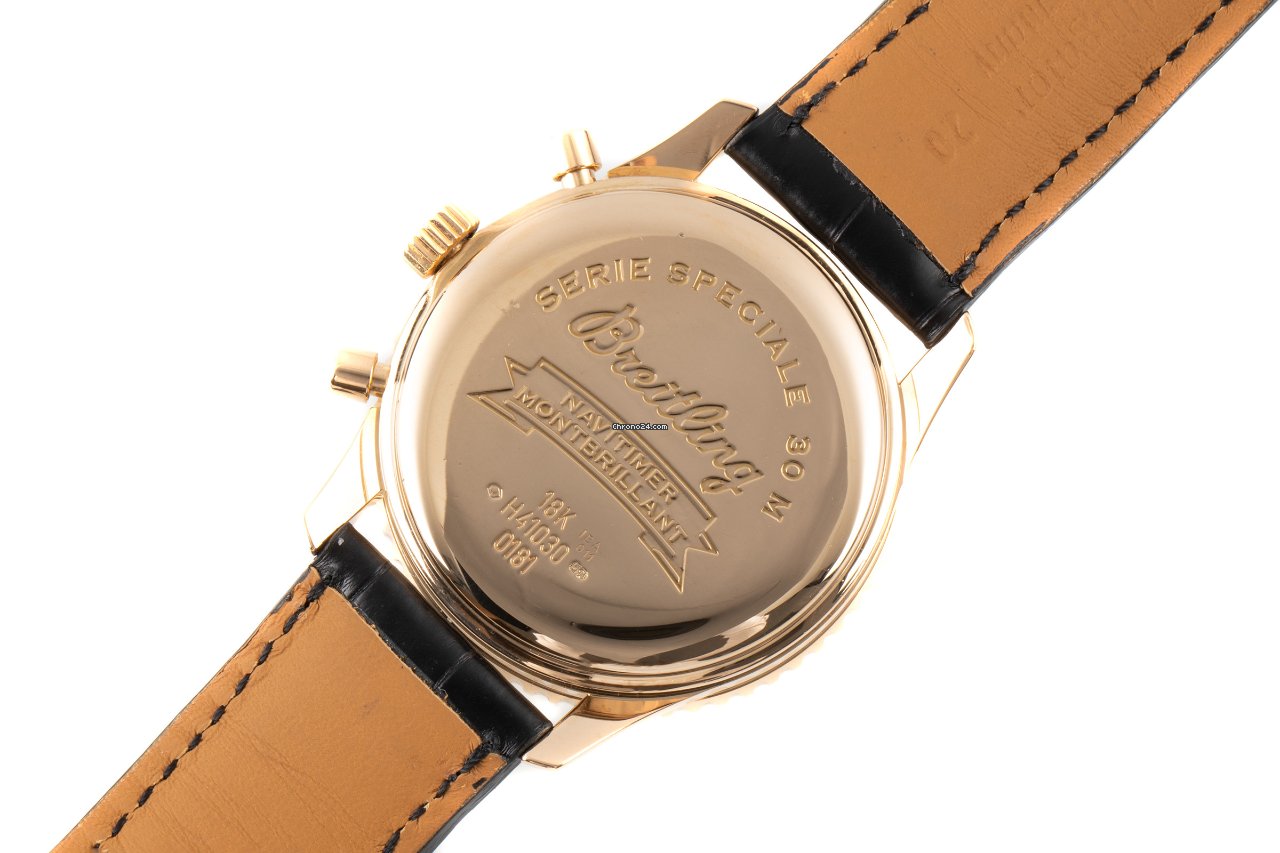 Breitling Montbrillant Mens watch Unisex Automatic Yellow gold H41030 Replica 5