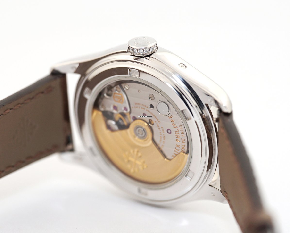 IMG_9081 Patek Philippe Annual Calendar Womens watch Automatic White gold 4936G-001 Replica 5