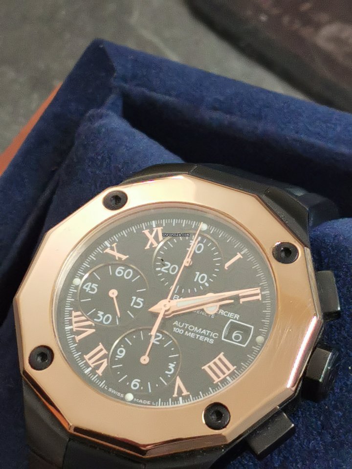 Baume & Mercier Riviera Mens watch Unisex Automatic Rose gold 8712 Replica 5