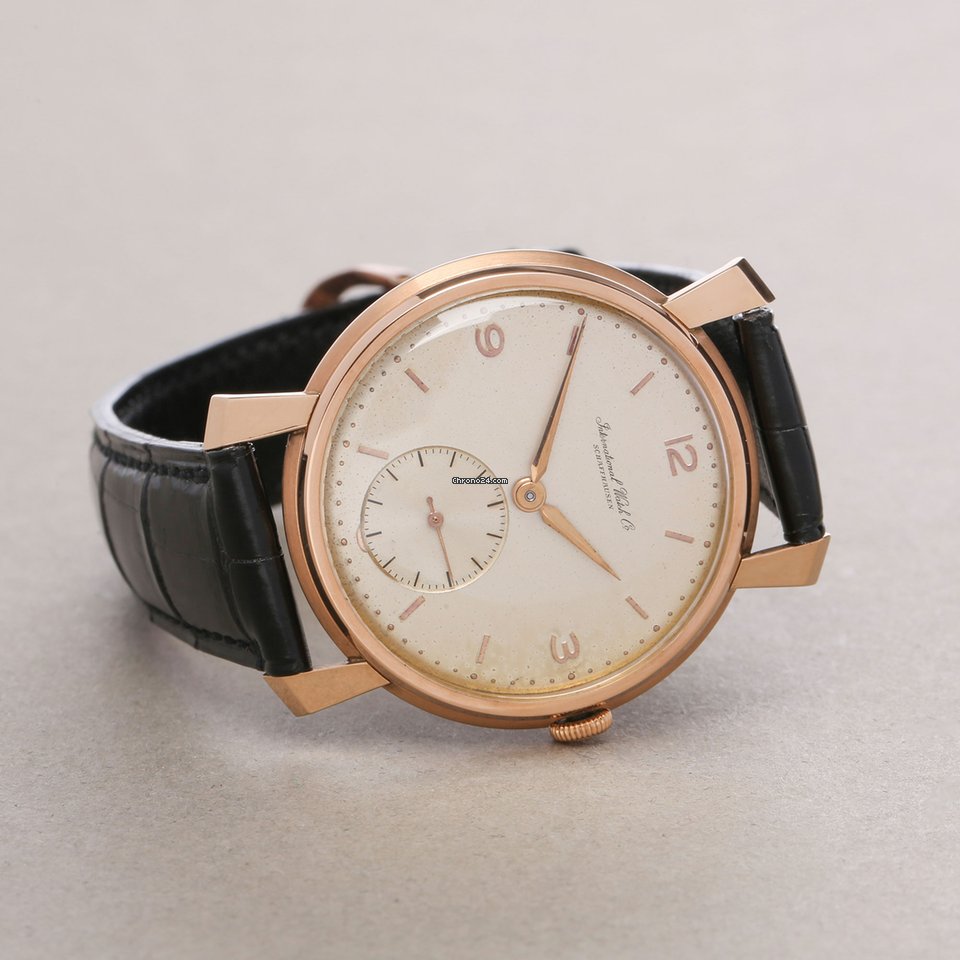 IWC Mens watch Unisex Manual winding Rose gold C.88 Replica 5