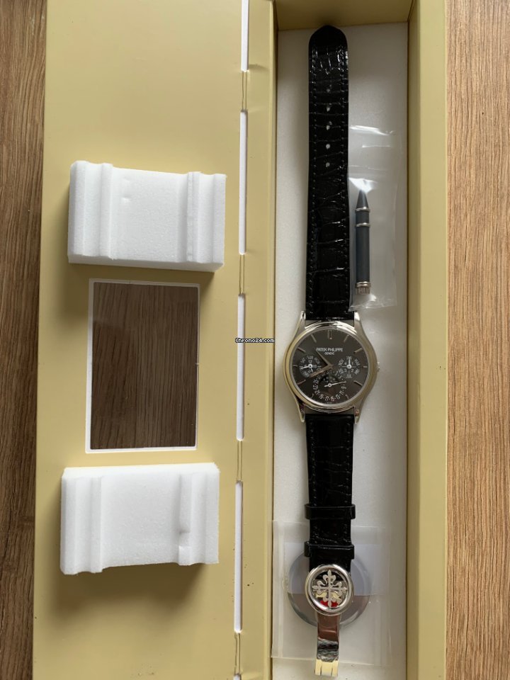IMG_9081 Patek Philippe Perpetual Calendar Mens watch Unisex Automatic Platinum 5140P-017 Replica 5