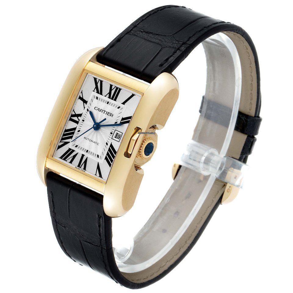 Cartier Tank Anglaise Womens watch Automatic Yellow gold W5310030 Replica 5
