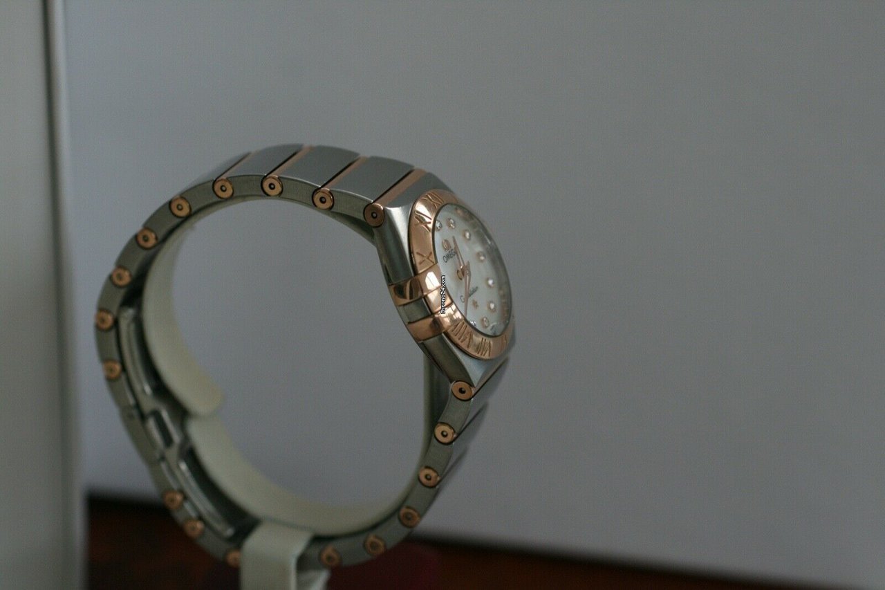 Omega Constellation Quartz Womens watch Quartz Gold Steel 123.20.24.60.55.001 Replica 5