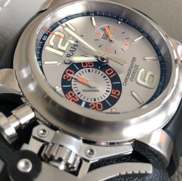 IMG_9081 Graham Chronofighter Oversize Mens watch Unisex Automatic Steel 20VAS Replica 5