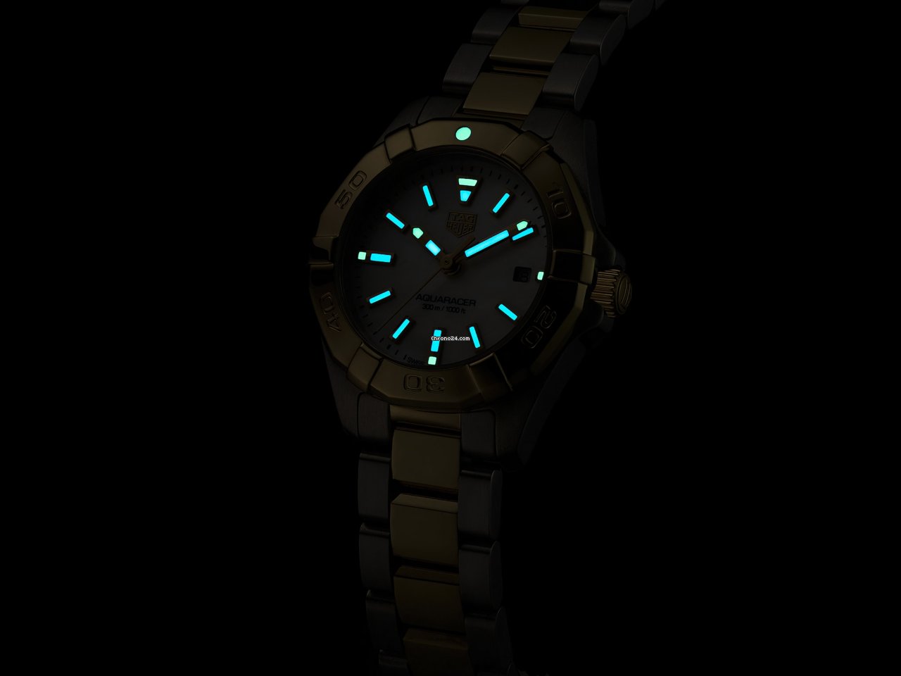 IMG_9081 TAG Heuer Aquaracer Lady Womens watch Quartz Gold Steel WBD1420.BB0321 Replica 5