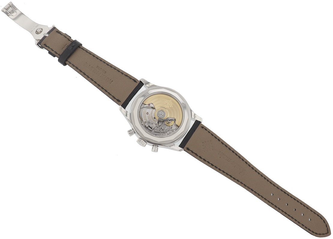 IMG_9081 Patek Philippe Annual Calendar Chronograph Mens watch Unisex Automatic Platinum 59605P-001 Replica 5