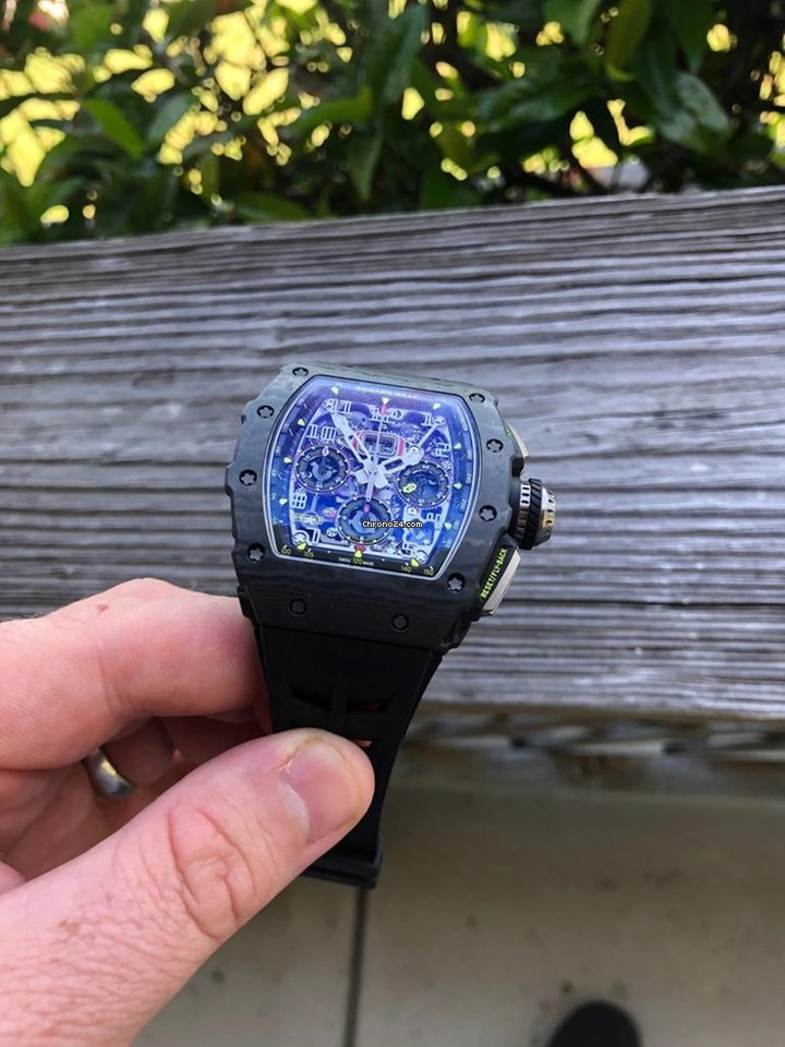 IMG_9081 Richard Mille RM 011 Mens watch Unisex Automatic Carbon RM 11-03 NTPT Replica 5