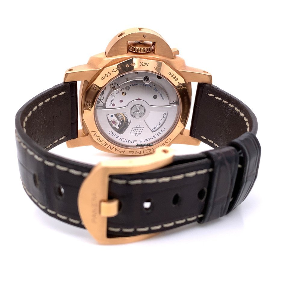 IMG_9081 Panerai Luminor Marina 1950 3 Days Automatic Mens watch Unisex Automatic Rose gold PAM 00393 Replica 5