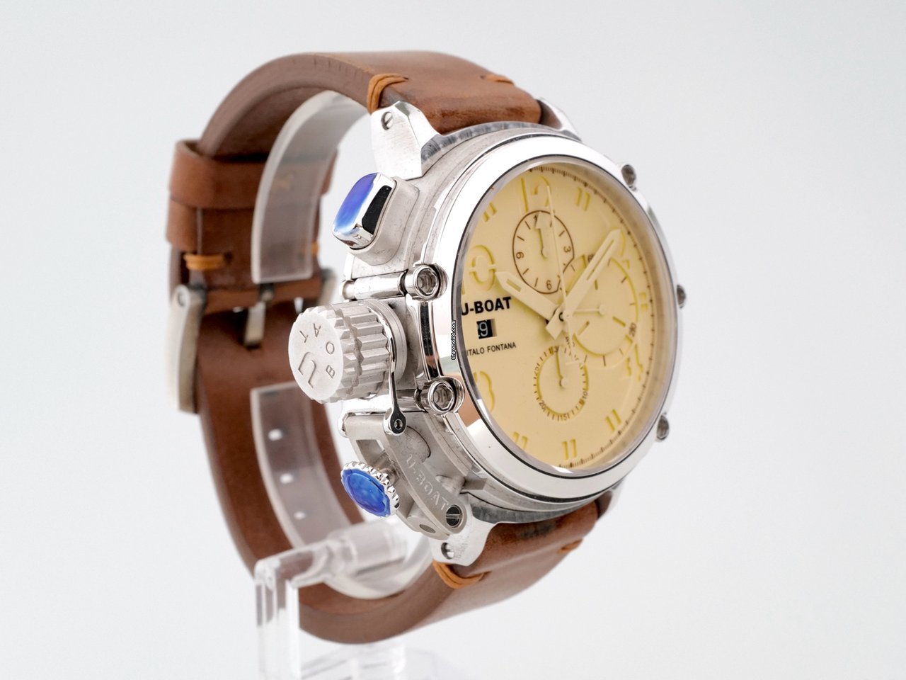 IMG_9081 U-Boat Chimera Mens watch Unisex Automatic Silver 7115 Replica 5