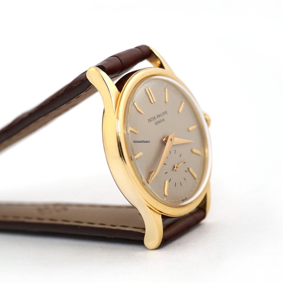 IMG_9081 Patek Philippe Calatrava Mens watch Unisex Automatic Yellow gold 3439 Replica 5