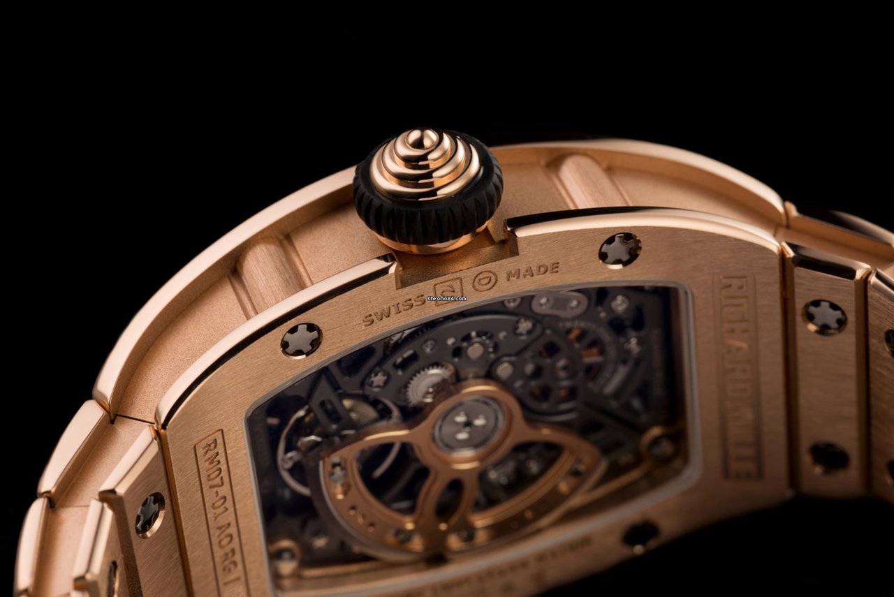 IMG_9081 Richard Mille RM 07 Womens watch Automatic Red gold RM 07-01 Replica 5