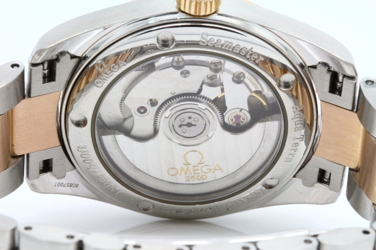Omega Seamaster Aqua Terra Mens watch Unisex Automatic Gold Steel 2304.30.00 Replica 5