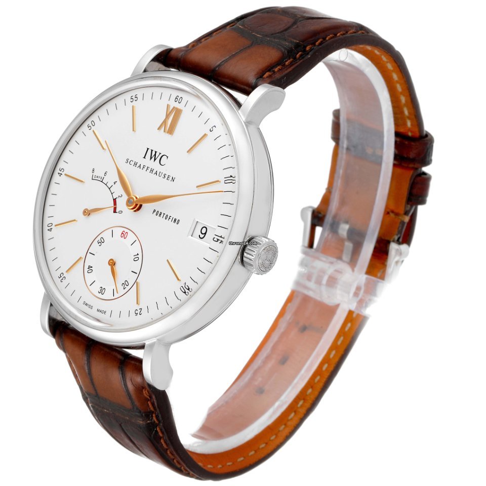 IWC Portofino Hand-Wound Mens watch Unisex Manual winding Steel IW510103 Replica 5