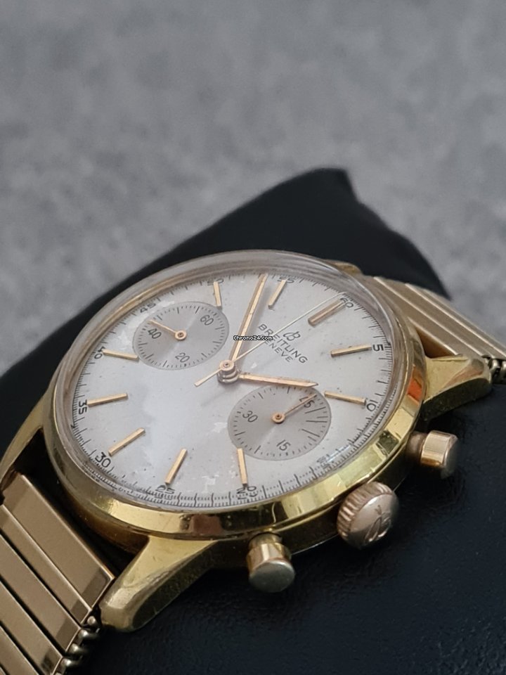Breitling Mens watch Unisex Manual winding Gold Steel 1191 Replica 5