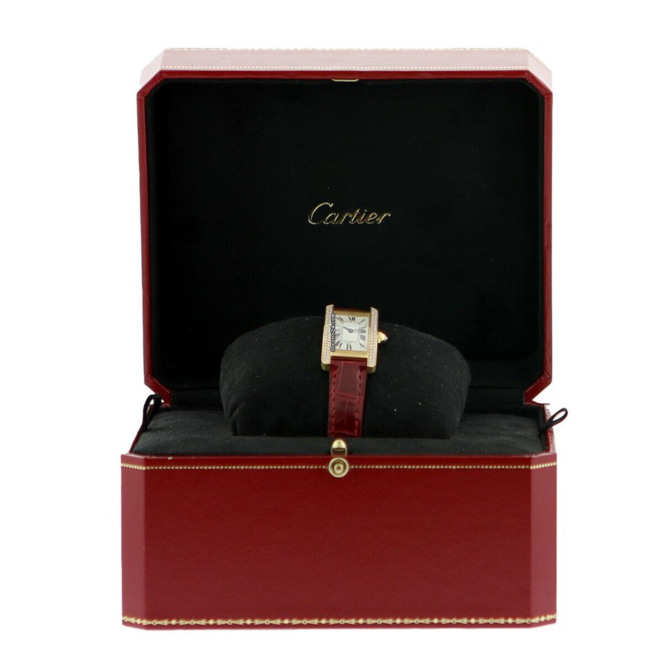 Cartier Tank Americaine Womens watch Quartz Yellow gold 2489 - WJTA0003 Replica 5