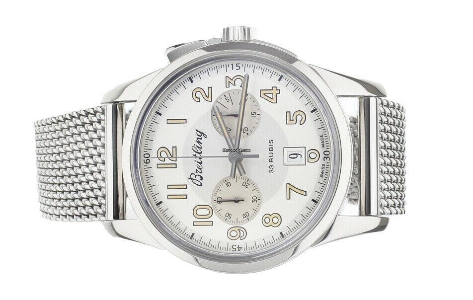 IMG_9081 Breitling Transocean Chronograph 1915 Mens watch Unisex Automatic Steel M23351 Replica 5