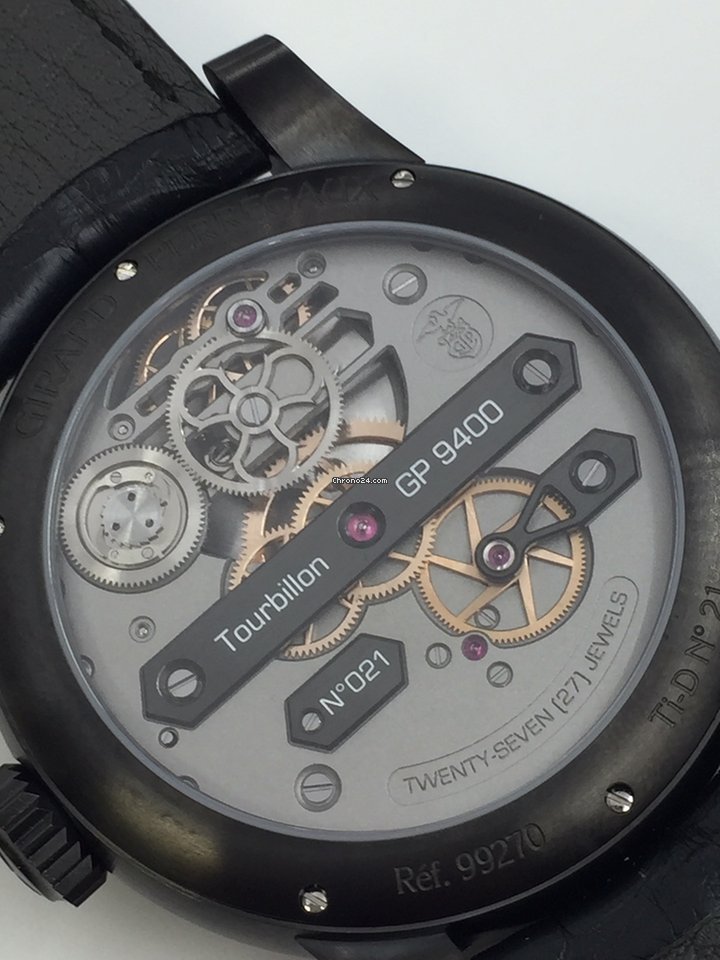 IMG_9081 Girard Perregaux Bridges Mens watch Unisex Automatic Titanium 99270-21-000-BA6A Replica 5