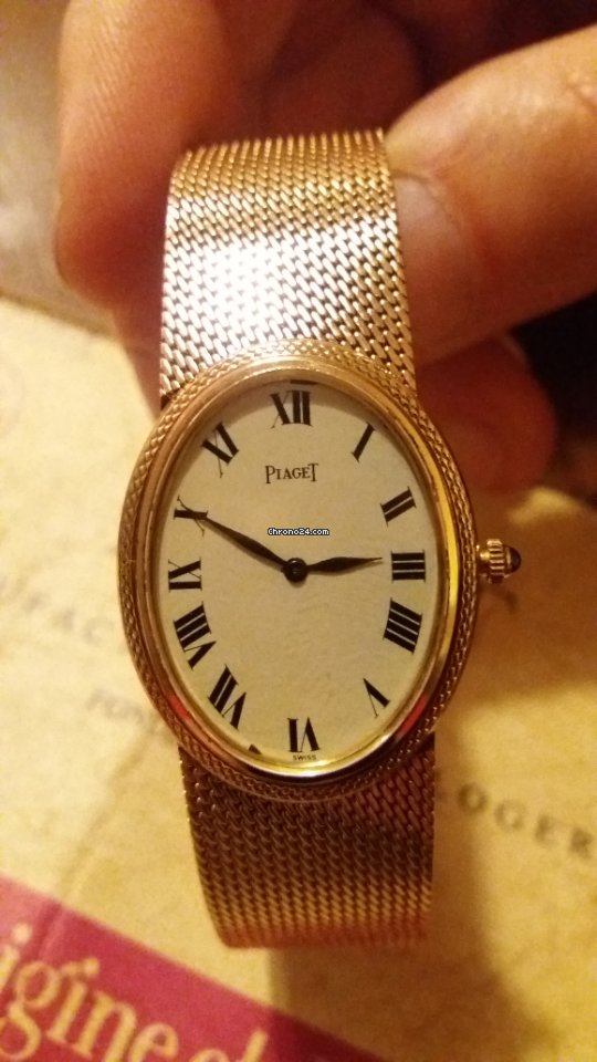 Piaget Mens watch Unisex Manual winding Yellow gold 9861 B1 Replica 5